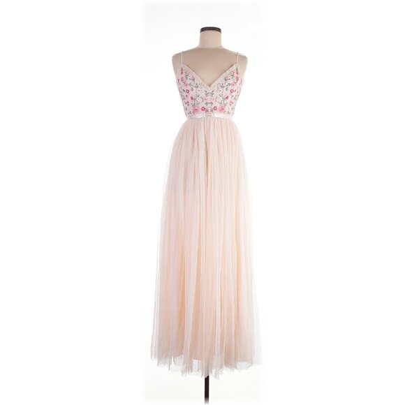 NWT needle & thread Butterfly Meadow Bodice Cami Maxi in Pink Tulle Dress 8 - Picture 2 of 16